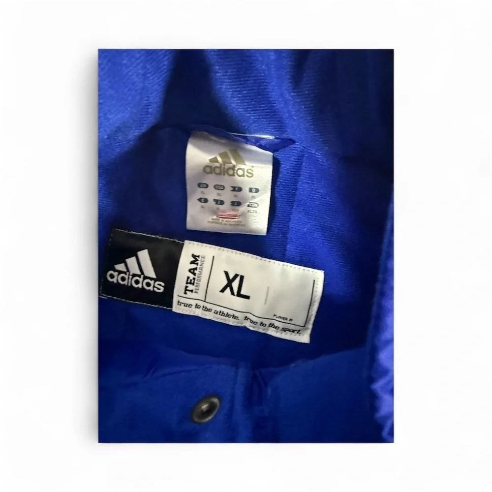 Adidas Men’s Trinity Baseball Jacket Blue Size XL